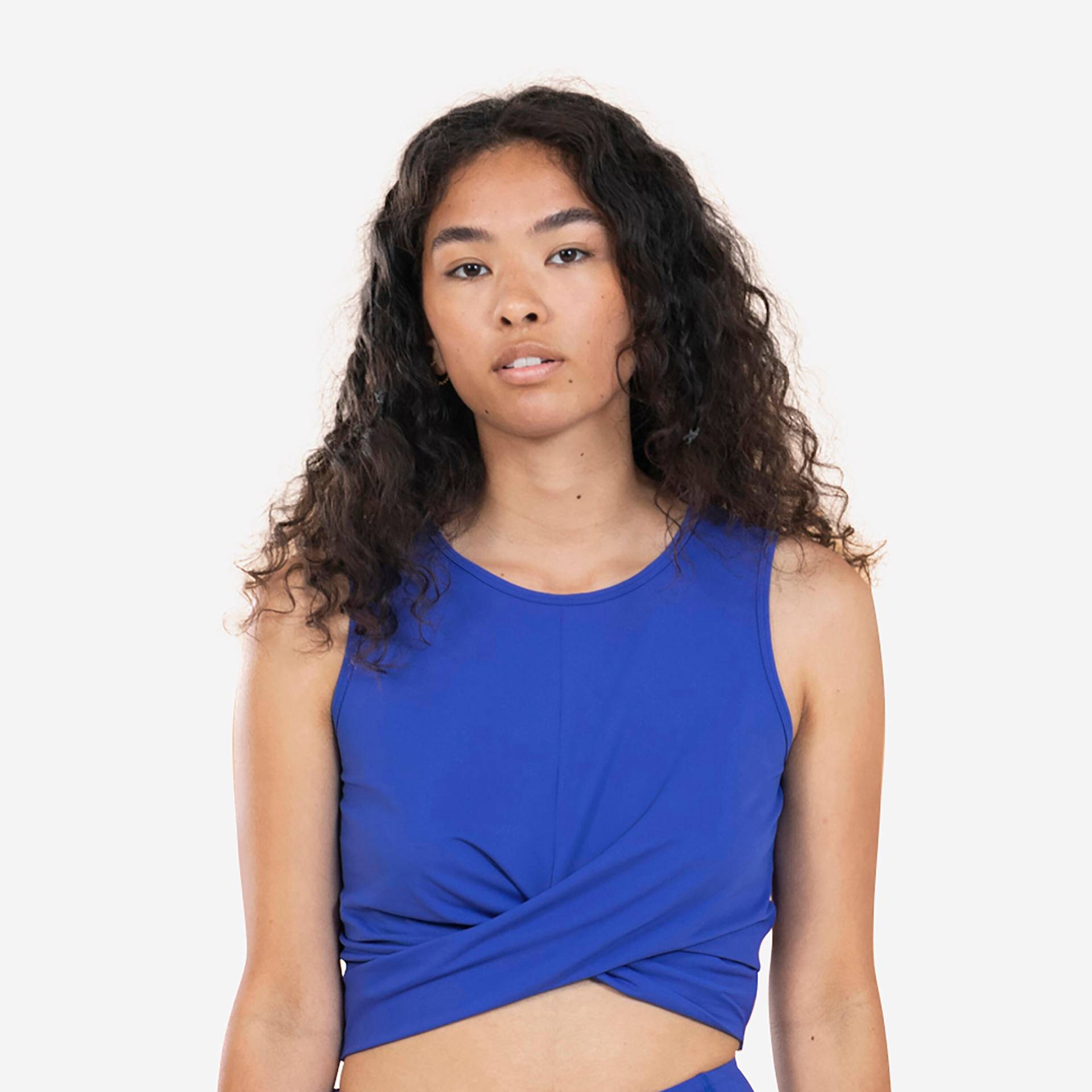 Yoga Crop Top Premium Damen - blau Yoga Crop Top Premium Damen - blau von KIMJALY