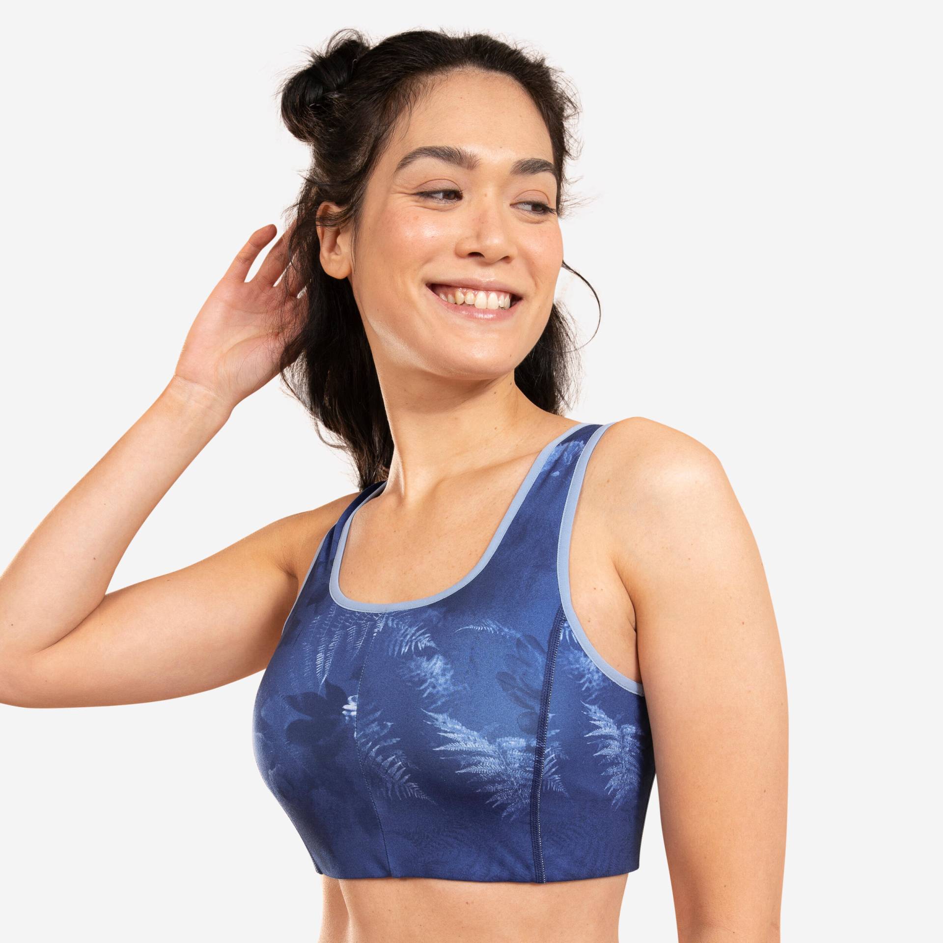 Sport-Bustier Yoga wendbar - blau von KIMJALY