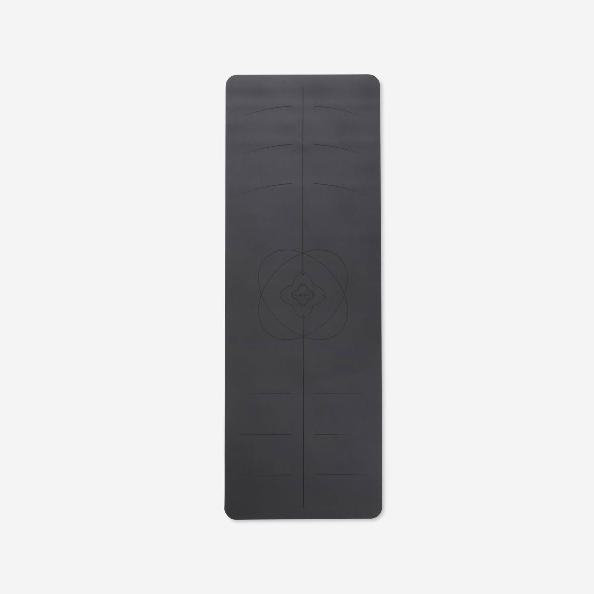 Yogamatte extrem rutschfest 185 cm × 65 cm × 4 mm - schwarz von KIMJALY