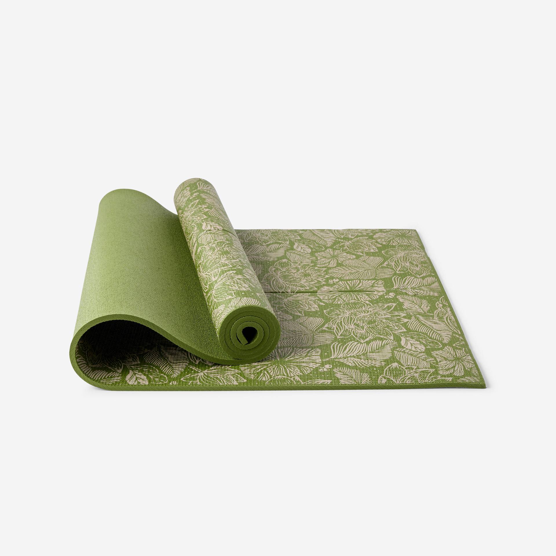 Yogamatte für sanftes Yoga 173 cm × 61 cm × 8 mm - Komfort dunkeloliv Lotus Yogamatte für sanftes Yoga 173 cm × 61 cm × 8 mm - Komfort dunkeloliv Lotus von KIMJALY