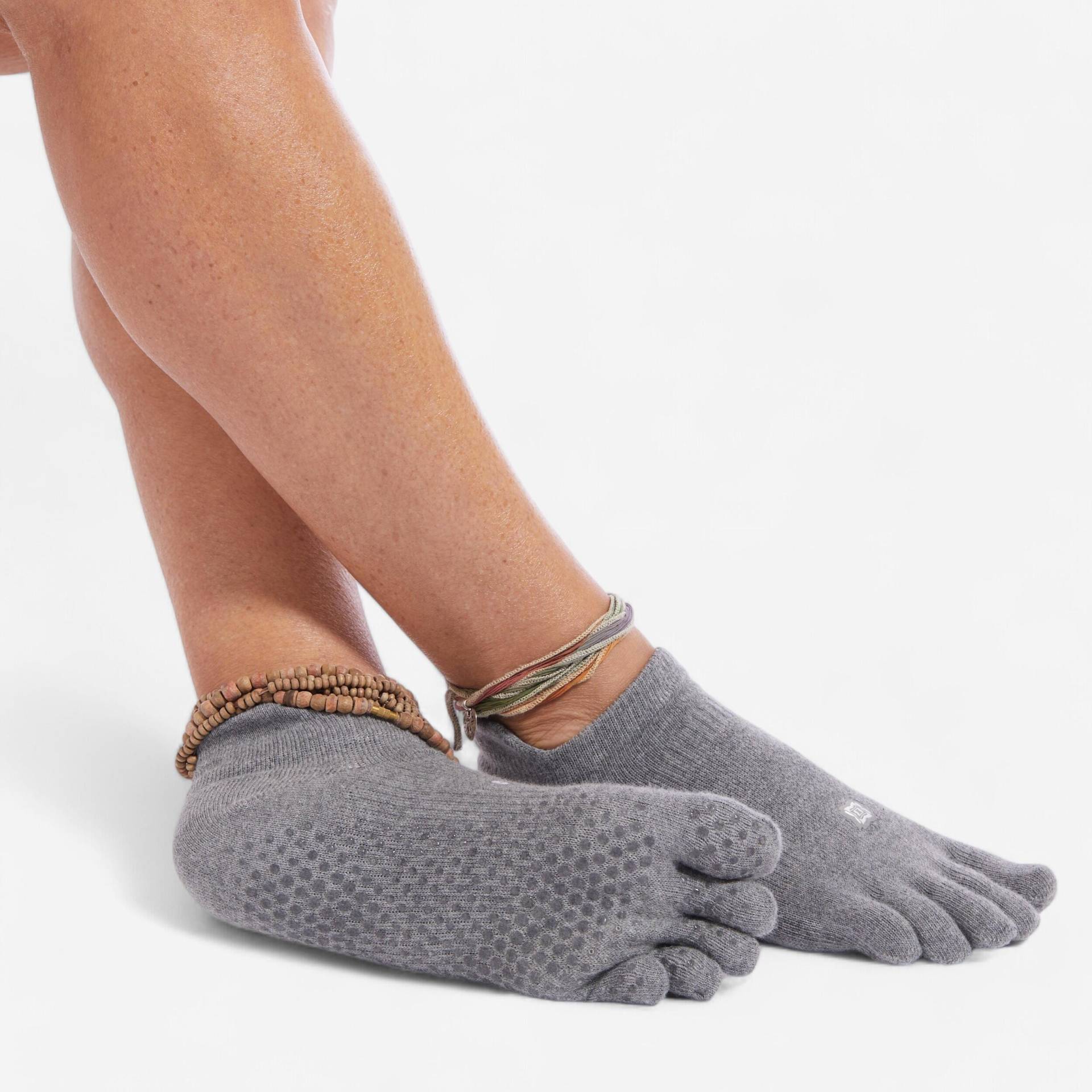 Zehensocken Yoga rutschfest - graumeliert Zehensocken Yoga rutschfest - graumeliert von KIMJALY