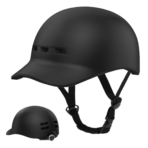KINGLEAD Fahrradhelm,Urban Commuter Helm,Stylischer Fahrrad Helm Herren und Damen für Radfahren Trekking City Roller Helm Herren Verstellbarer Helm 57-61CM (Schwarz, L) KINGLEAD Fahrradhelm,Urban Commuter Helm,Stylischer Fahrrad Helm Herren und Damen für Radfahren Trekking City Roller Helm Herren Verstellbarer Helm 57-61CM (Schwarz, L) von KINGLEAD