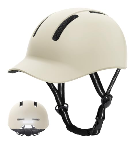 KINGLEAD Fahrradhelm,Urban Commuter Helm,Stylischer Fahrrad Helm Herren und Damen für Radfahren Trekking City Roller Helm Herren Verstellbarer Helm 60-62CM KINGLEAD Fahrradhelm,Urban Commuter Helm,Stylischer Fahrrad Helm Herren und Damen für Radfahren Trekking City Roller Helm Herren Verstellbarer Helm 60-62CM von KINGLEAD