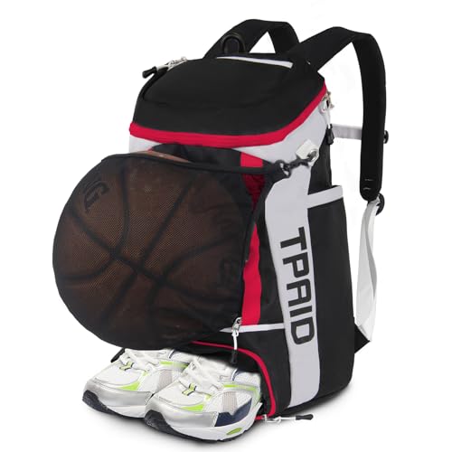 KINGSLONG Basketball Rucksack Fußballrucksack Große Kapazität Softball Tasche mit Schuhfach und Zaunhaken, leichte Fußball Volleyball Softball Ausrüstung für Schläger, Helme, Hüte, Schuhe/Rot KINGSLONG Basketball Rucksack Fußballrucksack Große Kapazität Softball Tasche mit Schuhfach und Zaunhaken, leichte Fußball Volleyball Softball Ausrüstung für Schläger, Helme, Hüte, Schuhe/Rot von KINGSLONG