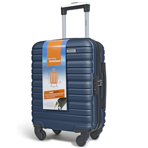Kinston Kabinenkoffer für EasyJet mit 4 abnehmbaren Rädern - LowCost Größe - Leichtes und langlebiges Handgepäck mit schwenkbaren abnehmbaren Rädern - Blau Kinston Kabinenkoffer für EasyJet mit 4 abnehmbaren Rädern - LowCost Größe - Leichtes und langlebiges Handgepäck mit schwenkbaren abnehmbaren Rädern - Blau von KINSTON