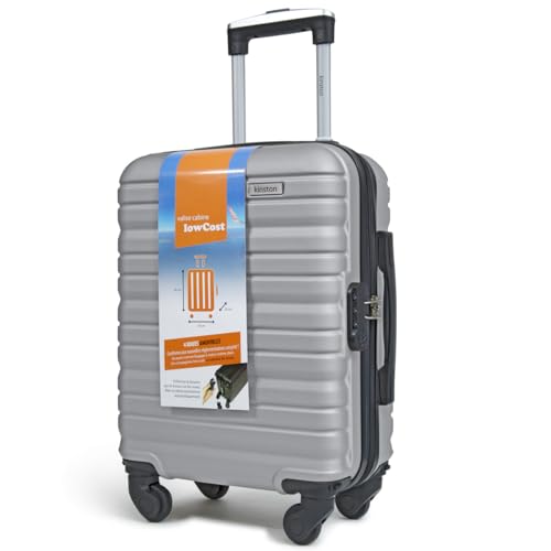 Kinston Kabinenkoffer für EasyJet mit 4 abnehmbaren Rädern - LowCost Größe - Leichtes und langlebiges Handgepäck mit schwenkbaren abnehmbaren Rädern - Grau Kinston Kabinenkoffer für EasyJet mit 4 abnehmbaren Rädern - LowCost Größe - Leichtes und langlebiges Handgepäck mit schwenkbaren abnehmbaren Rädern - Grau von KINSTON