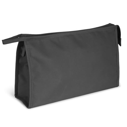 Kinston Große wasserdichte Kulturtasche aus Textil, Kosmetiktasche für Reisen - Schwarz, Kulturbeutel Organizer Kinston Große wasserdichte Kulturtasche aus Textil, Kosmetiktasche für Reisen - Schwarz, Kulturbeutel Organizer von KINSTON