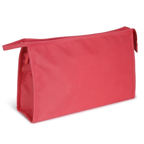 Kinston Große wasserdichte Kulturtasche aus Textil, Kosmetiktasche für Reisen - Rot, Kulturbeutel Organizer Kinston Große wasserdichte Kulturtasche aus Textil, Kosmetiktasche für Reisen - Rot, Kulturbeutel Organizer von KINSTON