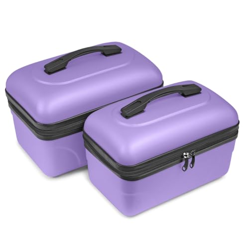 Set mit 2 großen Kosmetikkoffern – Hartschale, Reise-Kosmetiktasche Kinston, violett Set mit 2 großen Kosmetikkoffern – Hartschale, Reise-Kosmetiktasche Kinston, violett von KINSTON