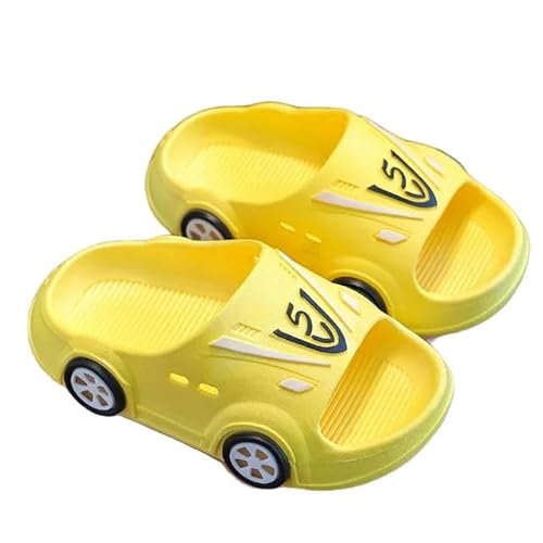 KINZE Kind Hausschuhe Kinderauto-Pantoffeln Sommer Beach Innen- Und Mädchen-Heimschuhe Weiche Nicht-Rutsch-Kinderruhrschuhe-03-30-31 (Innere 18 cm) von KINZE