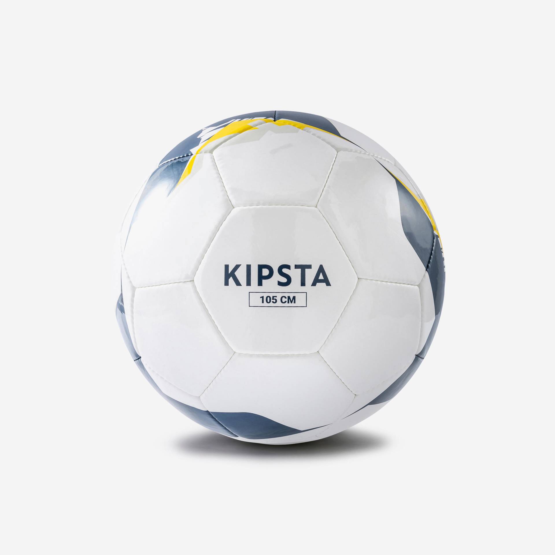Ball für Rollstuhl-Fussball Grösse 7 weiss/gelb von KIPSTA