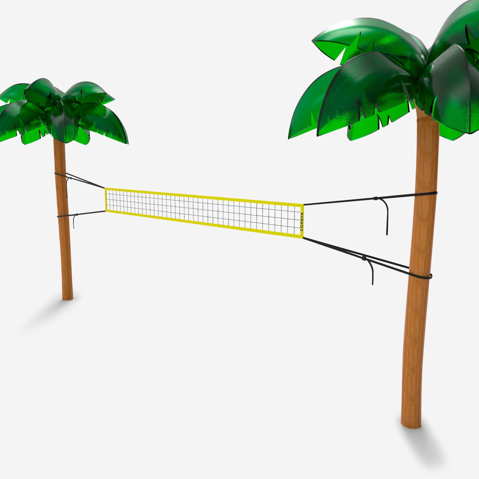 Beachvolleyballnetz 4 m x 0.4 m - BV100 gelb Beachvolleyballnetz 4 m x 0.4 m - BV100 gelb von KIPSTA