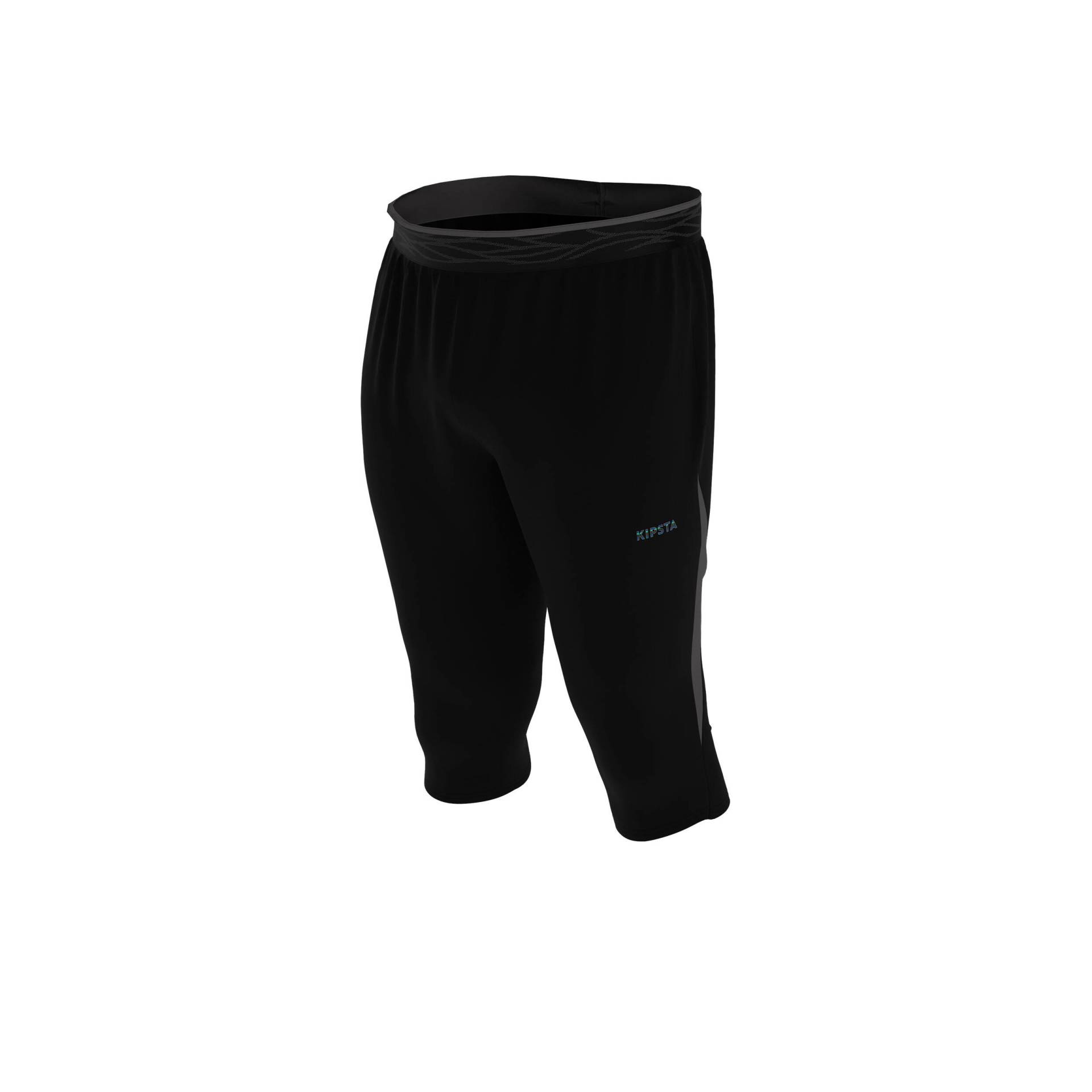 Damen/Herren Fussball 3/4 Hose - CLR schwarz von KIPSTA