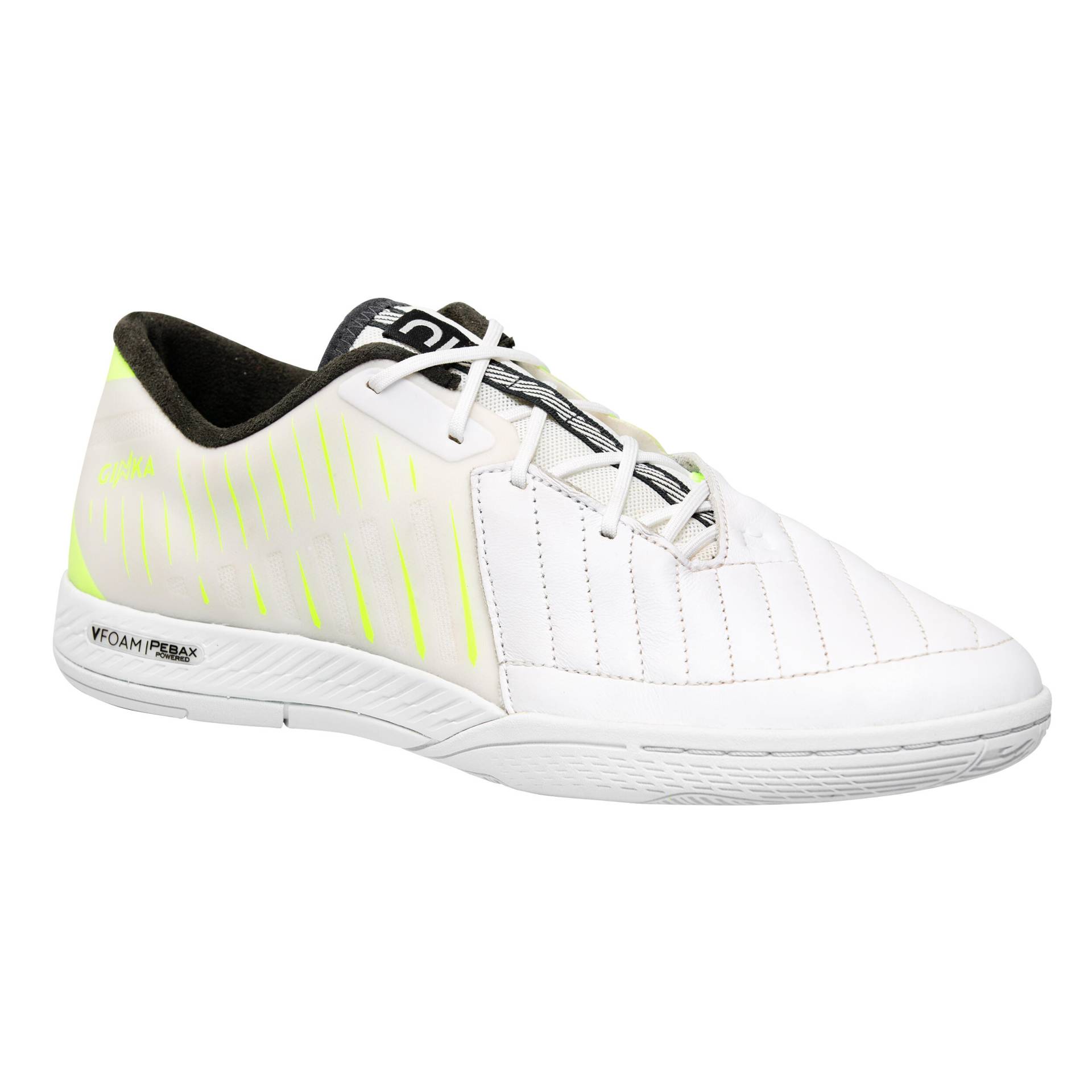 Damen/Herren Fußball Hallenschuhe - Ginka Pro weiß/gelb Damen/Herren Fußball Hallenschuhe - Ginka Pro weiß/gelb von KIPSTA