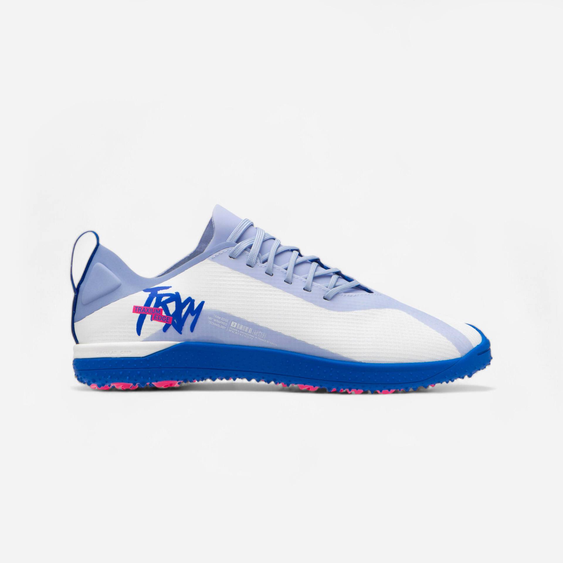Damen/Herren Fußball Multinockenschuhe TF - Traxium Edge Turf weiß/blau Damen/Herren Fußball Multinockenschuhe TF - Traxium Edge Turf weiß/blau von KIPSTA