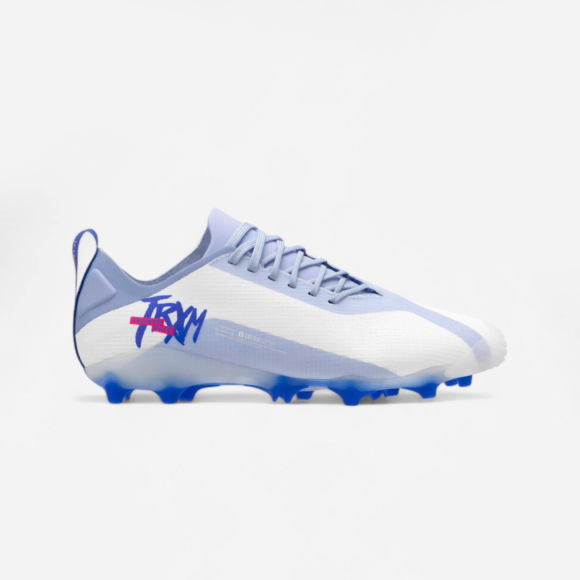 Damen/Herren Fußball Nockenschuhe AG/FG - Traxium Edge weiß/blau Damen/Herren Fußball Nockenschuhe AG/FG - Traxium Edge weiß/blau von KIPSTA