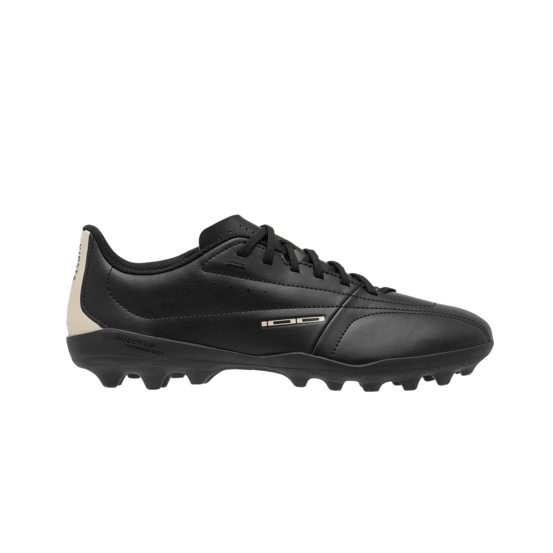 Damen/Herren Fussball Nockenschuhe MG - 100 schwarz von KIPSTA