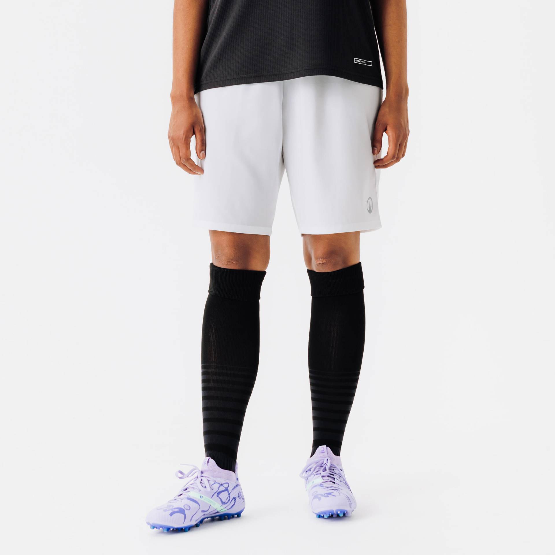 Damen/Herren Fußball Shorts - VIRALTO Club weiß von KIPSTA