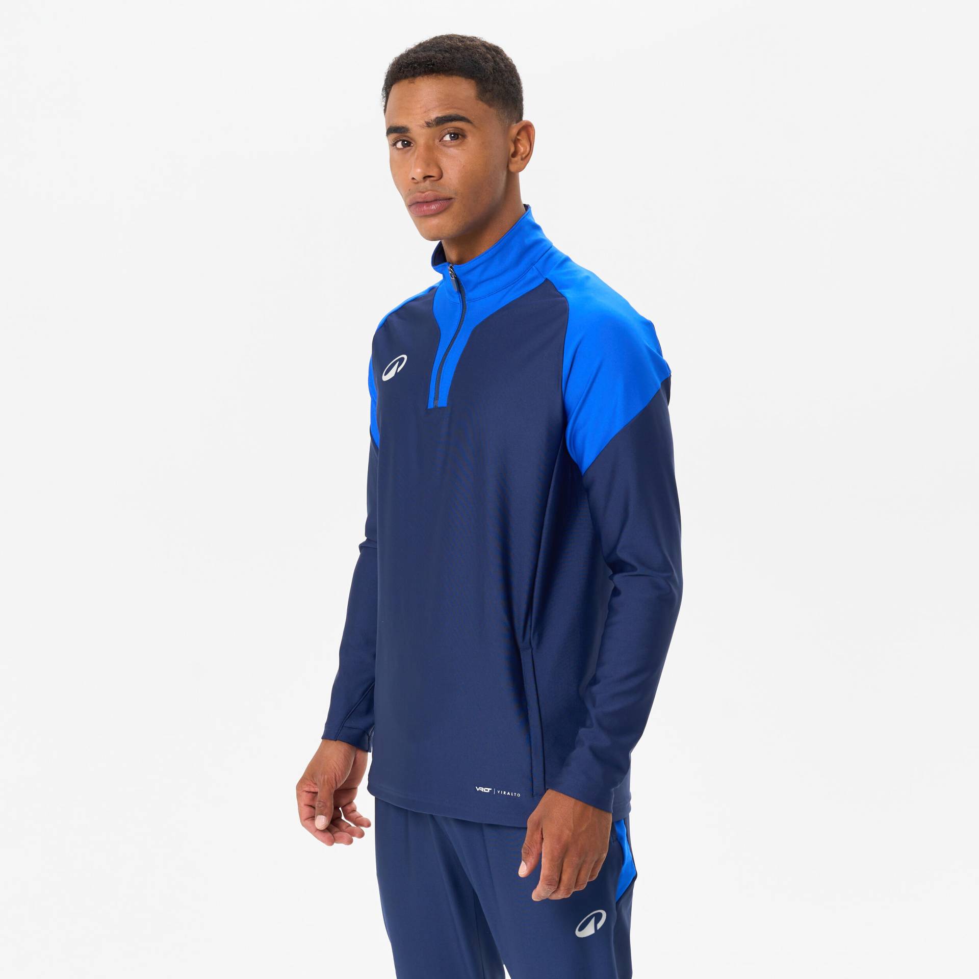 Damen/Herren Fußball Sweatshirt mit Reißverschluss - Viralto marineblau/blau Damen/Herren Fußball Sweatshirt mit Reißverschluss - Viralto marineblau/blau von KIPSTA