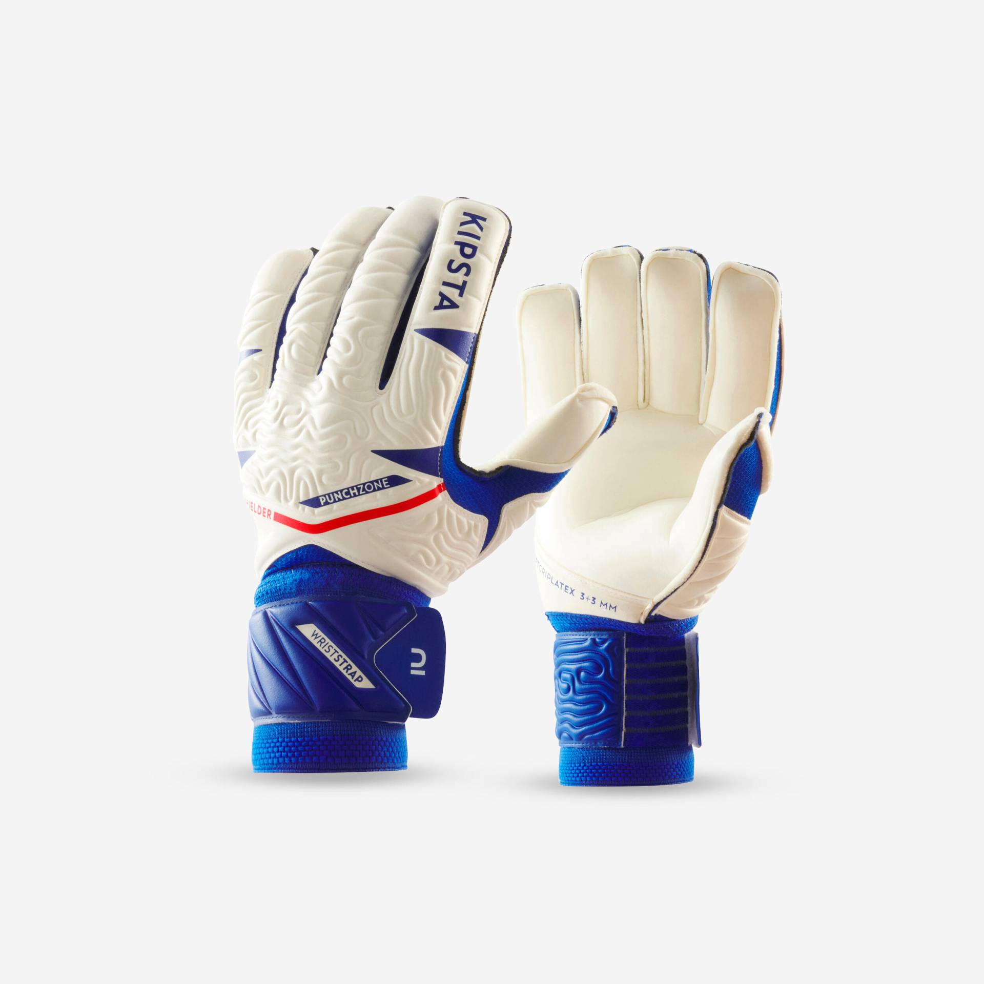 Damen/Herren Fußball Torwarthandschuhe - F500 Viralto Shielder weiß/blau Damen/Herren Fußball Torwarthandschuhe - F500 Viralto Shielder weiß/blau von KIPSTA