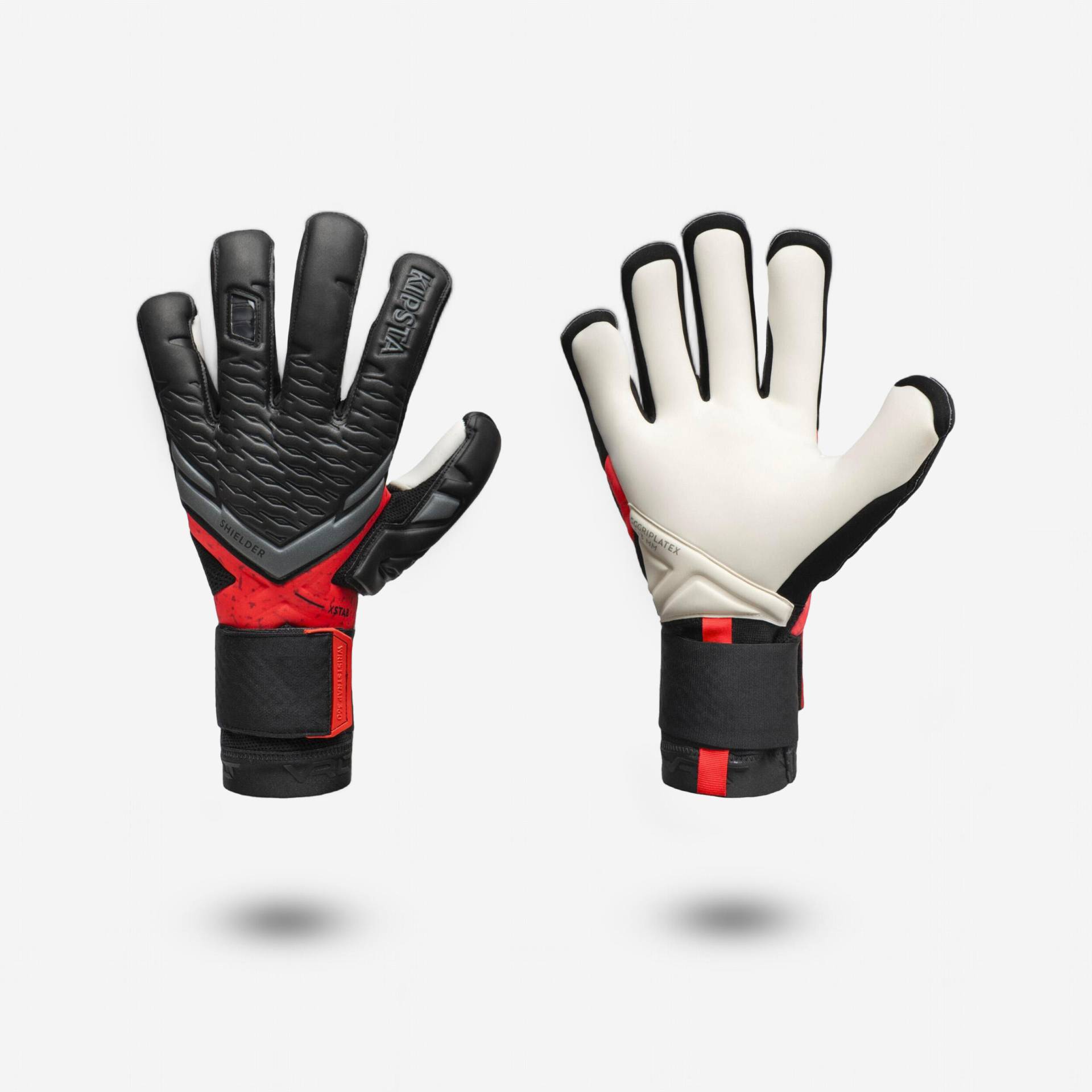 Damen/Herren Fußball Torwarthandschuhe - F900 VIRALTO Shielder schwarz/neonrot Damen/Herren Fußball Torwarthandschuhe - F900 VIRALTO Shielder schwarz/neonrot von KIPSTA