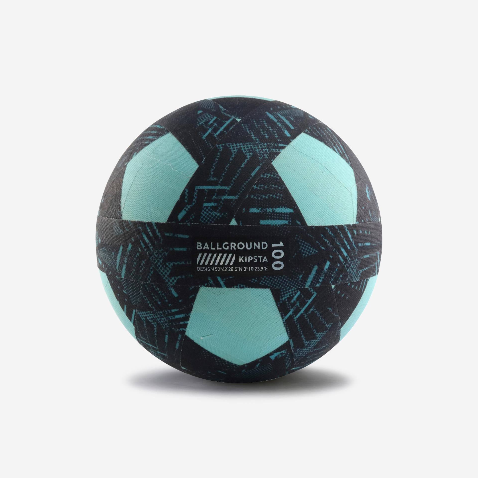 Fussball Grösse 4 Trainingsball aus Polyester - Ballground 100 blau/blau von KIPSTA