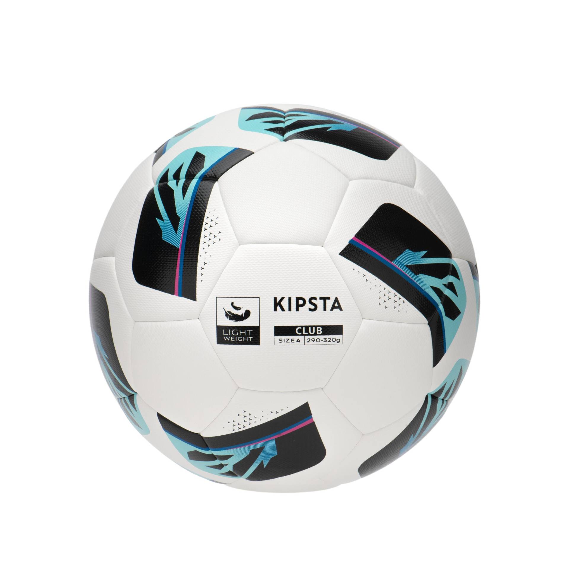 Fussball Trainingsball Grösse 4 Hybrid - Club Ball Light weiss von KIPSTA