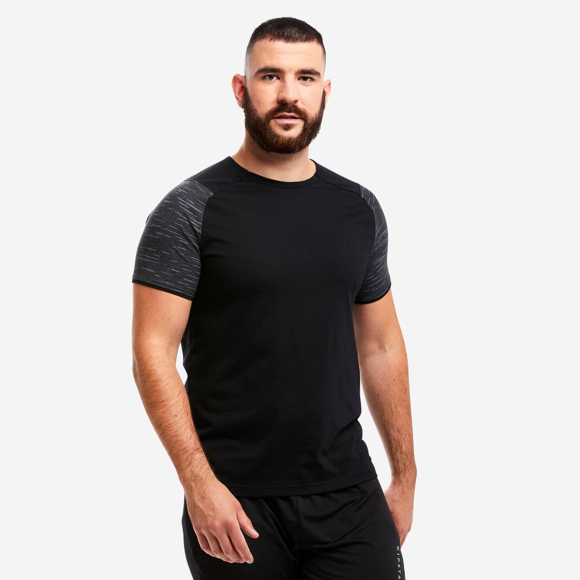 Fußballshirt T100 Team schwarz Fußballshirt T100 Team schwarz von KIPSTA