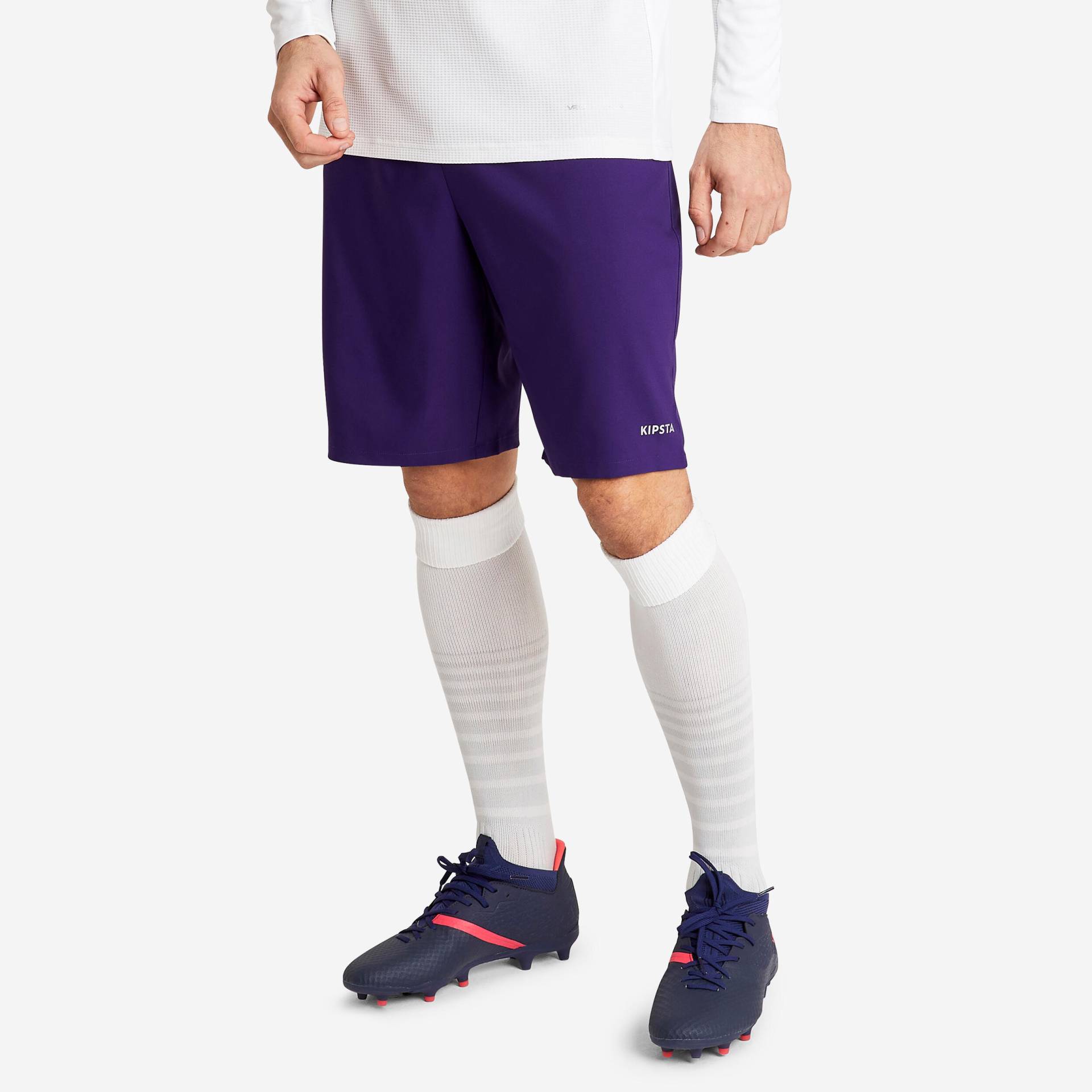 Fussballshorts Viralto Damen/Herren violett von KIPSTA