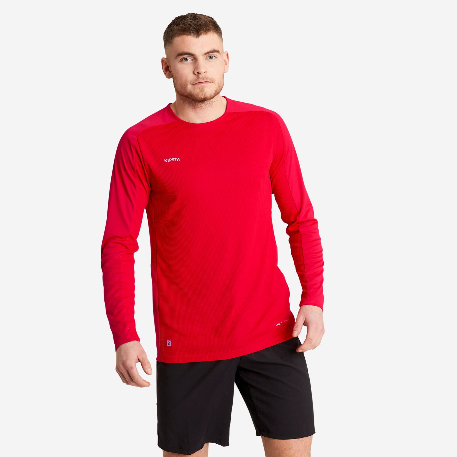 Damen/Herren Fussball Trikot langarm - Viralto Club rot von KIPSTA