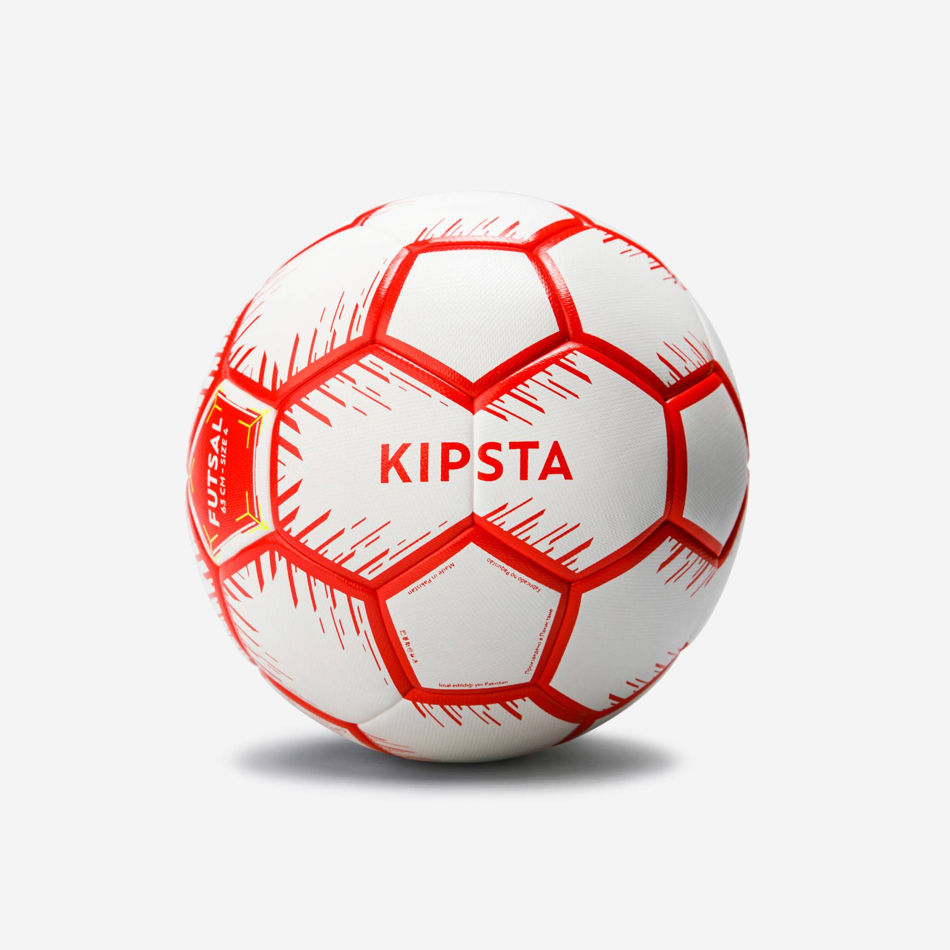 Futsal Ball Grösse 4 rot/weiss von KIPSTA