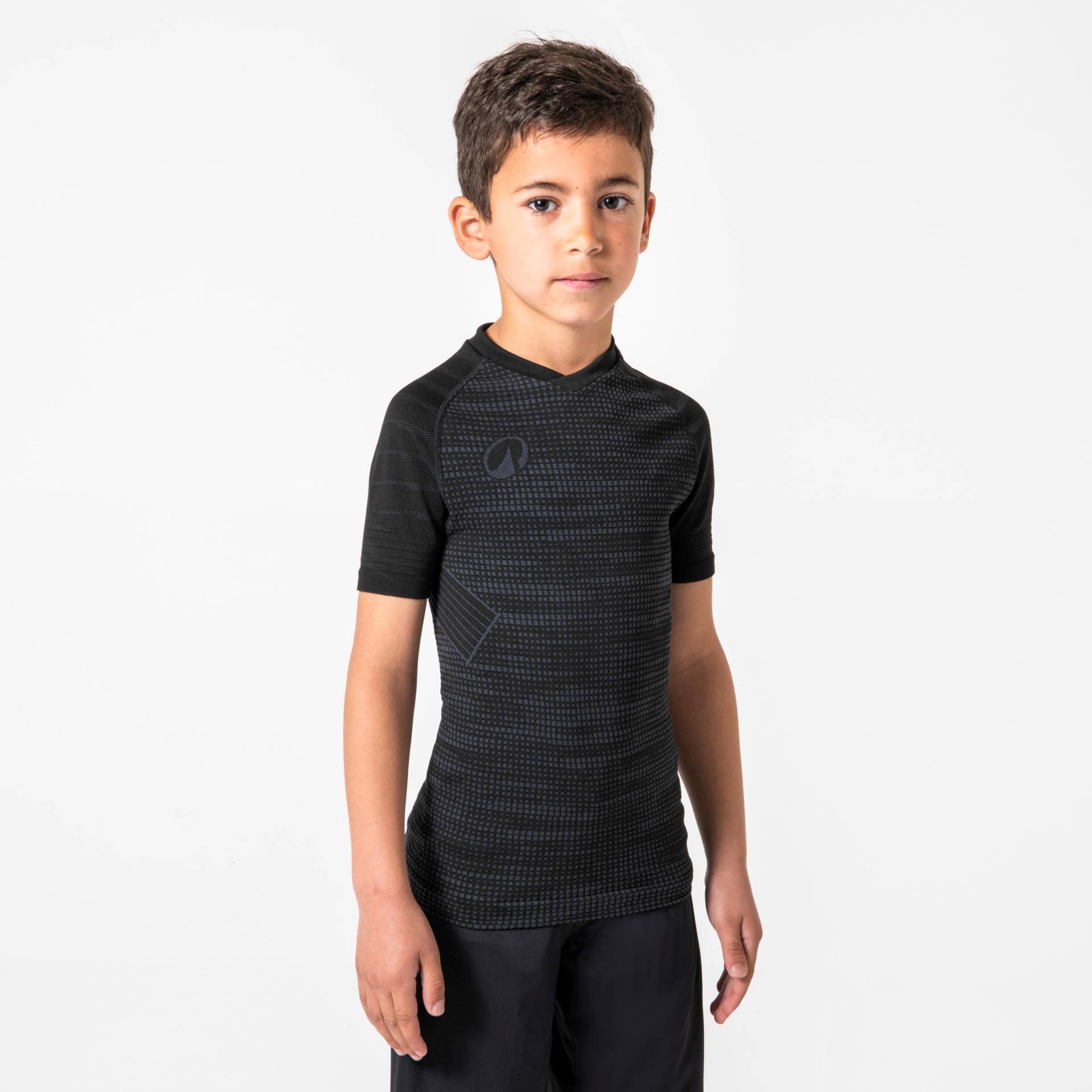 Kinder Fußball Funktionsshirt kurzarm - Keepdry 500 Wärmekomfort schwarz Kinder Fußball Funktionsshirt kurzarm - Keepdry 500 Wärmekomfort schwarz von KIPSTA