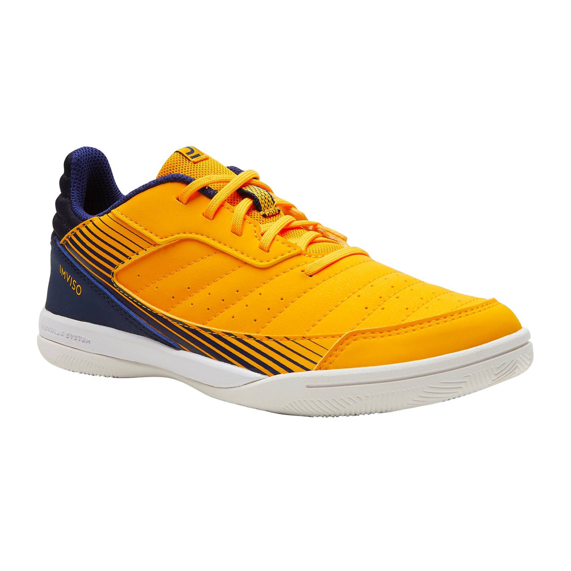 Kinder Fußball Hallenschuh - Eskudo 500 gelb/blau Kinder Fußball Hallenschuh - Eskudo 500 gelb/blau von KIPSTA