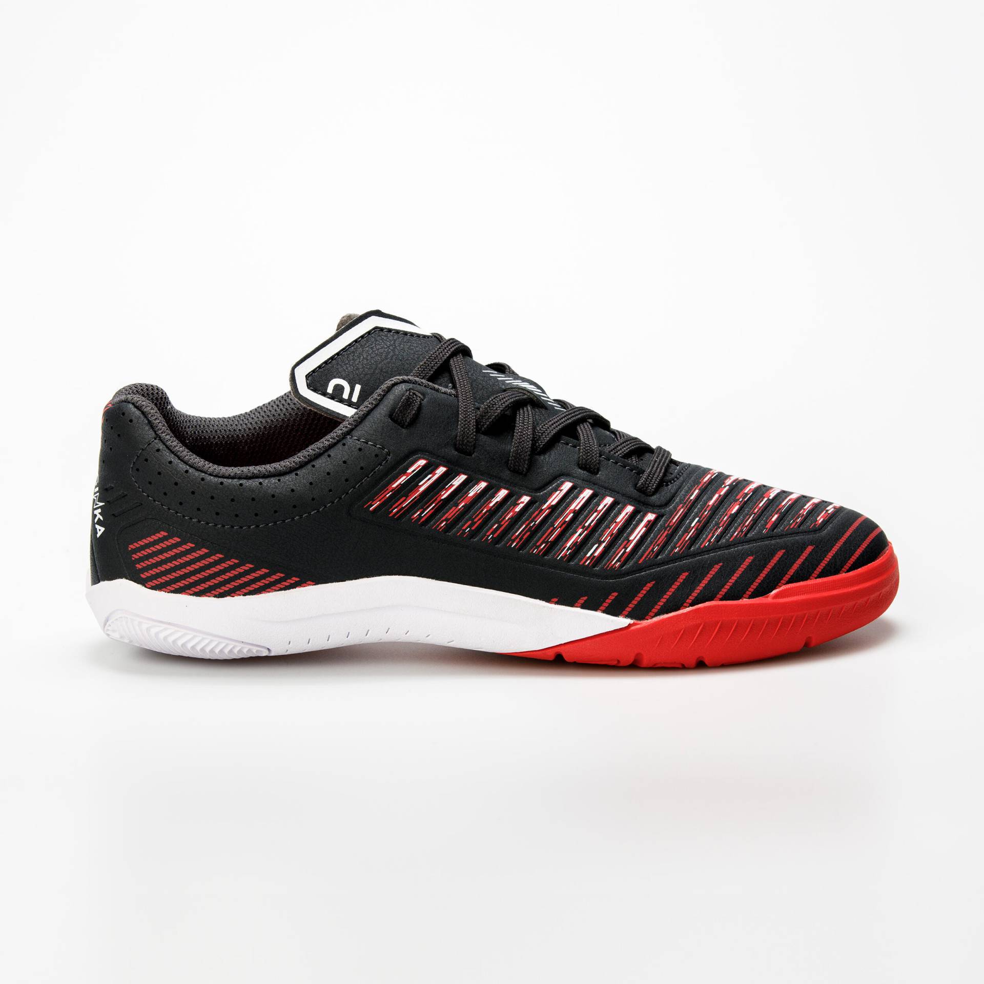 Kinder Fußball Hallenschuhe Futsal - Ginka 500 schwarz/rot Kinder Fußball Hallenschuhe Futsal - Ginka 500 schwarz/rot von KIPSTA