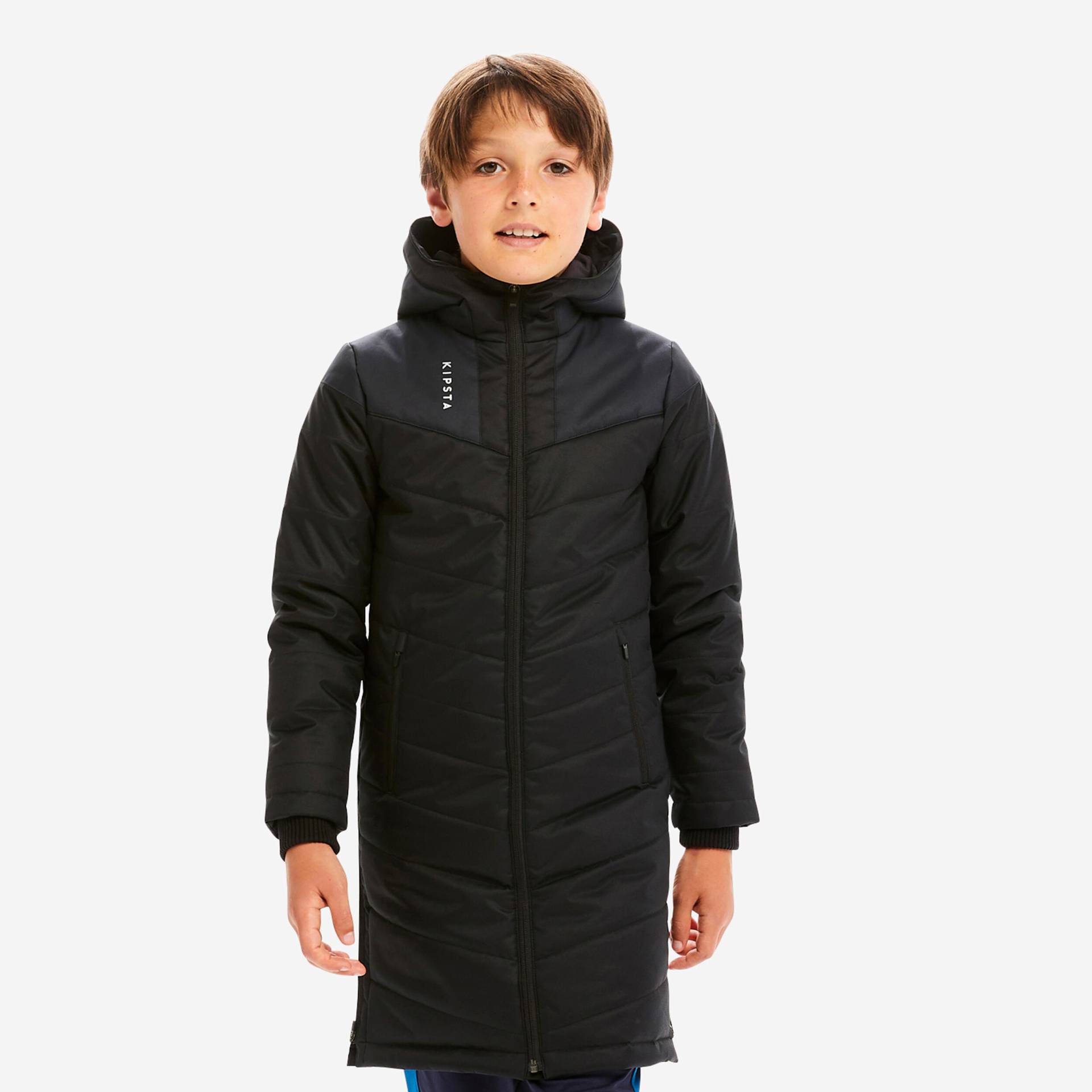 Kinder Fußball Parka lang - Traxium schwarz Kinder Fußball Parka lang - Traxium schwarz von KIPSTA