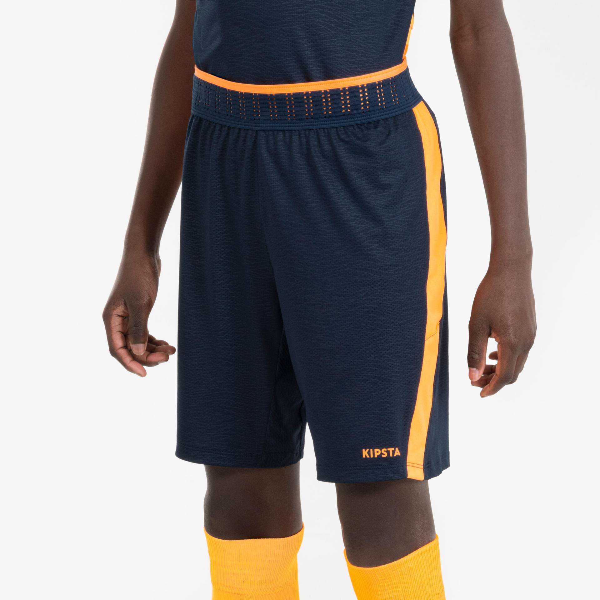 Kinder Fußball Shorts - CLR marineblau/orange Kinder Fußball Shorts - CLR marineblau/orange von KIPSTA