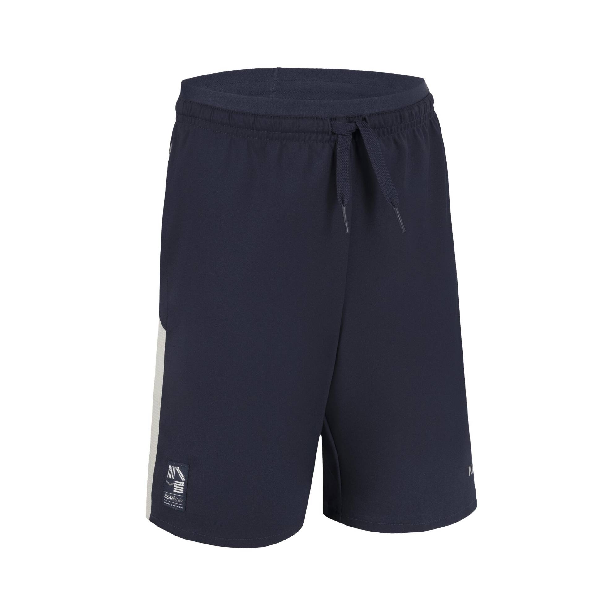 Kinder Fussball Shorts - Viralto marineblau/grau von KIPSTA