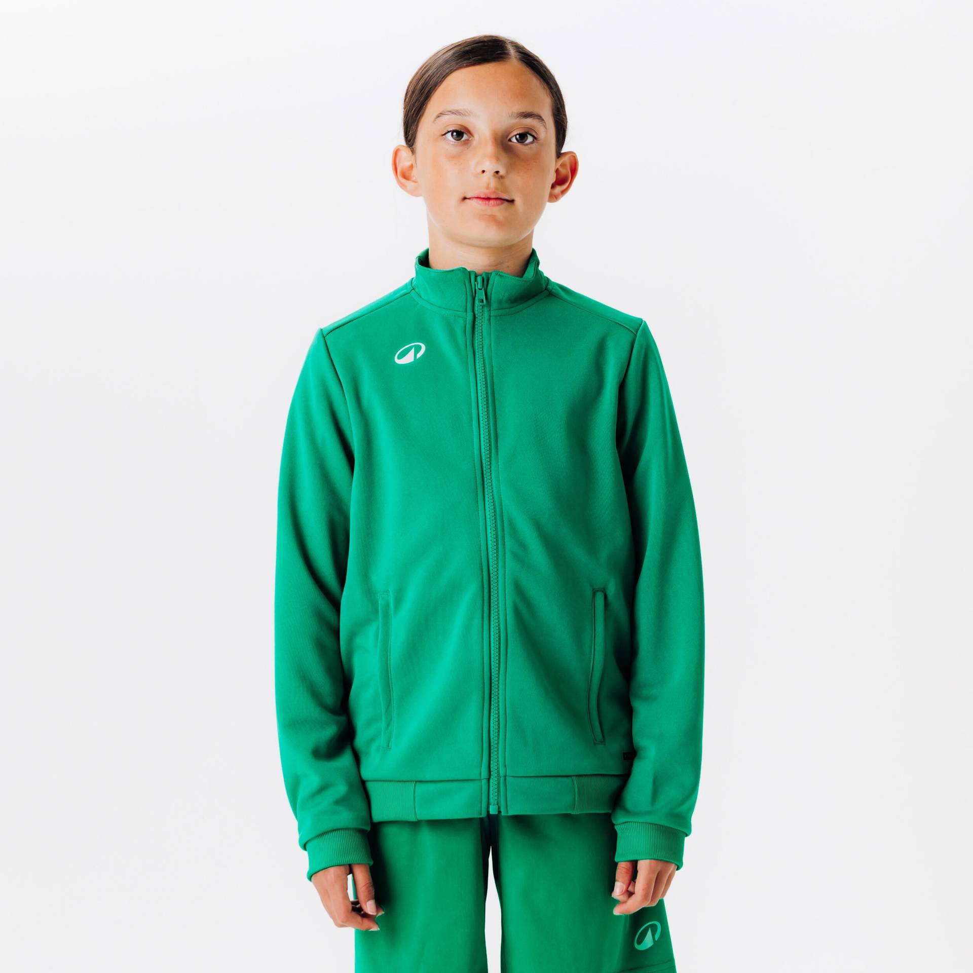 Kinder Fußball Trainingsjacke Essential grün Kinder Fußball Trainingsjacke Essential grün von KIPSTA