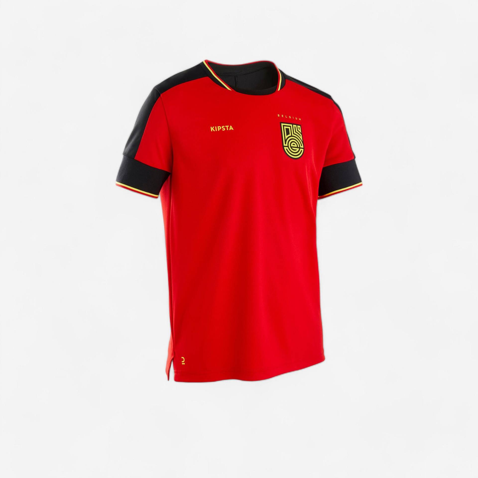 Kinder Fussball Trikot Belgien 2024 - FF500 Fanshirt von KIPSTA