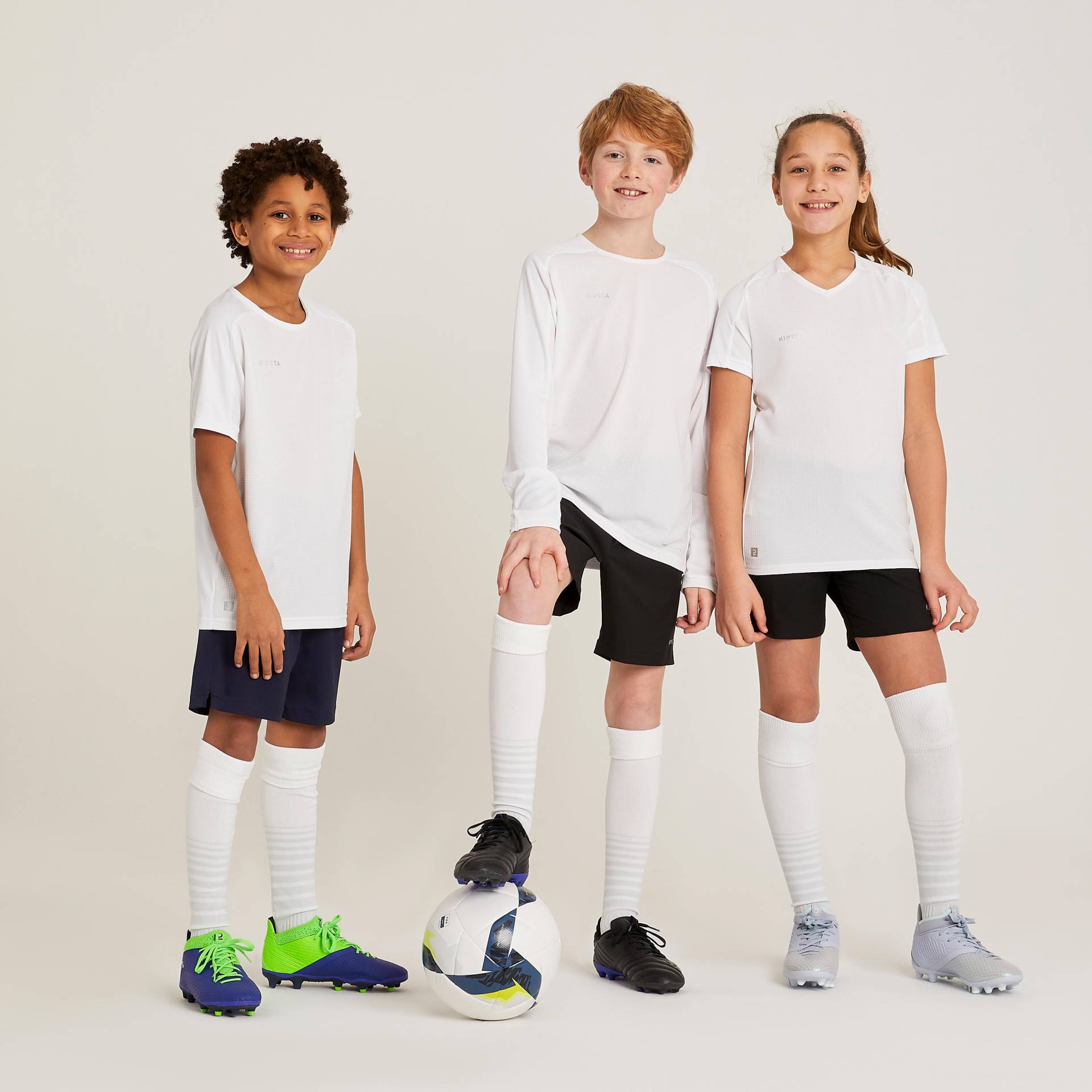 Mädchen Fussball Trikot - VIRALTO weiß Mädchen Fussball Trikot - VIRALTO weiß von KIPSTA