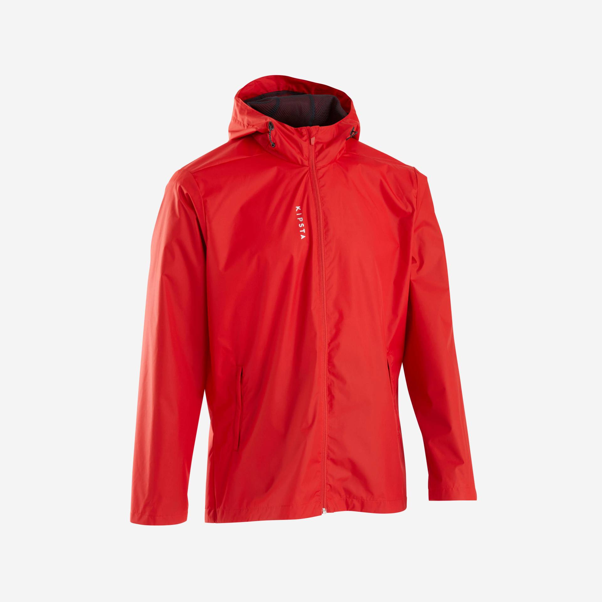 Damen/Herren Fussball Regenjacke wasserdicht - T100 rot von KIPSTA