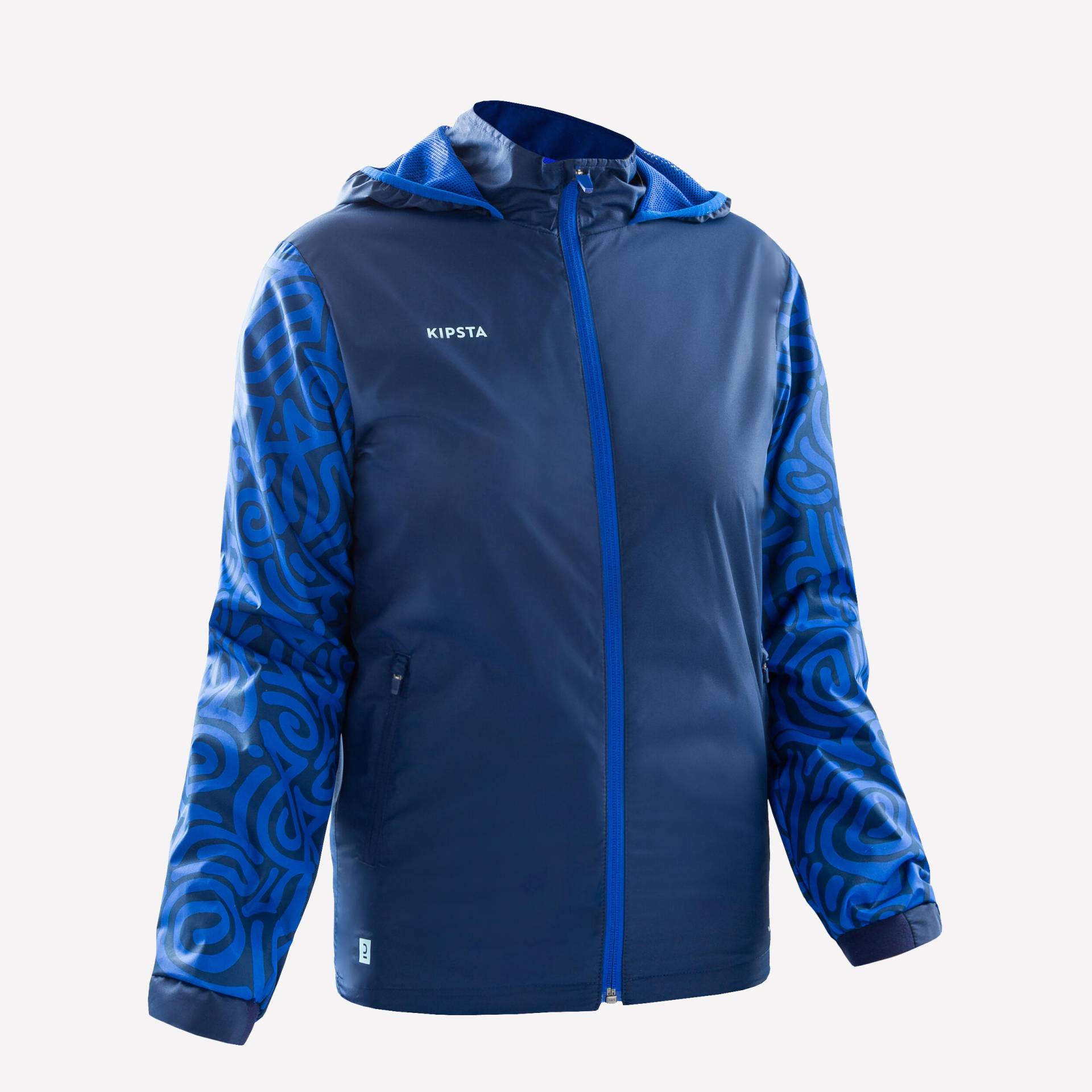 Kinder Fussball Regenjacke - Viralto Letters blau von KIPSTA