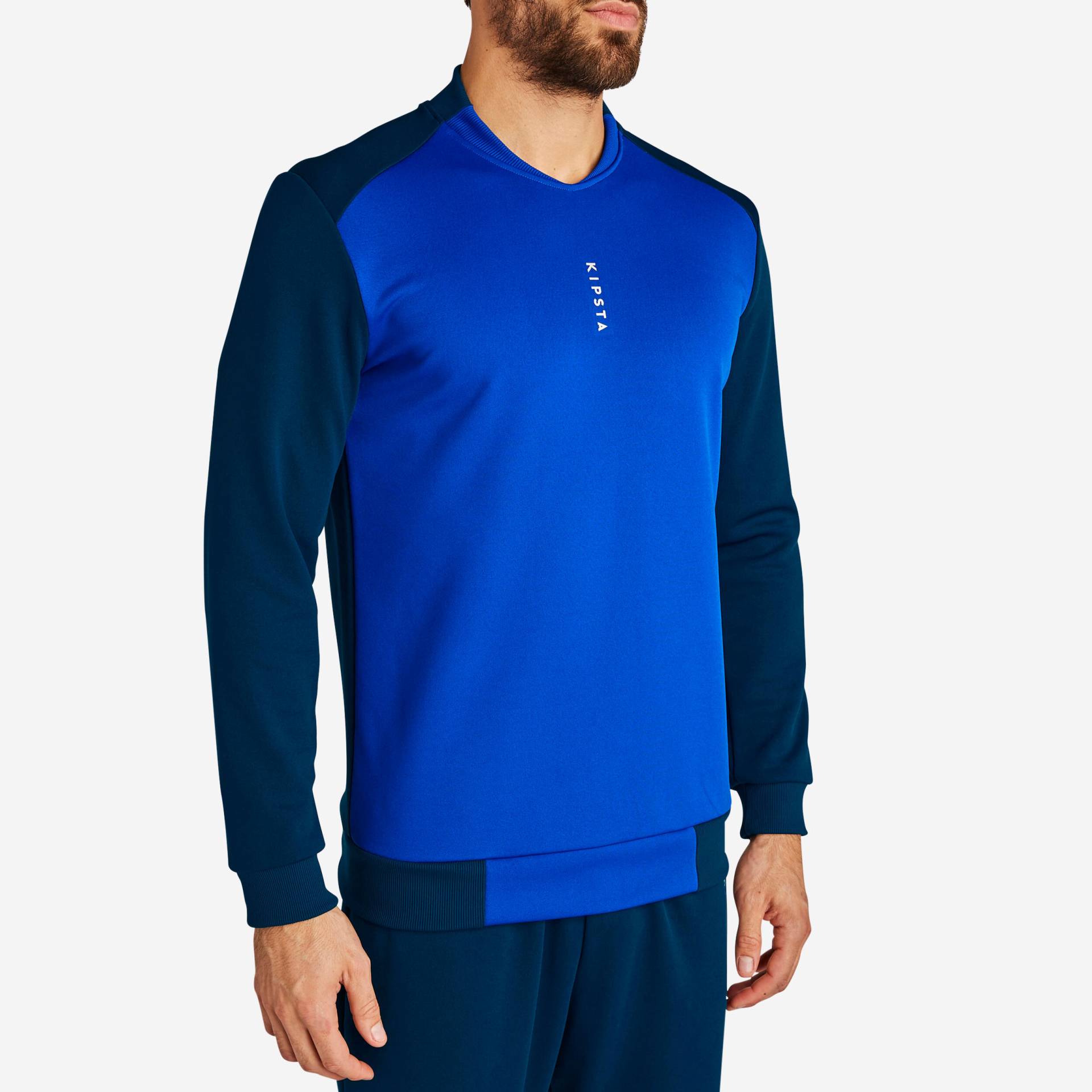 Damen/Herren Fussball Sweatshirt - T100 dunkelblau von KIPSTA