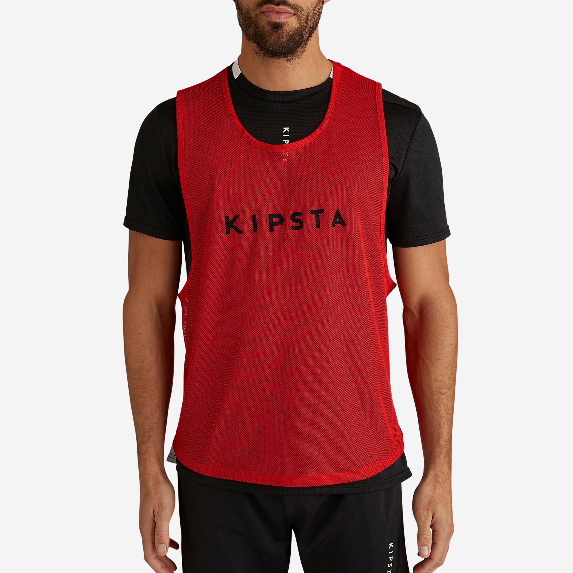 Damen/Herren Trainingsleibchen rot von KIPSTA