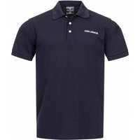 KIRKJUBØUR® "Jørd" Herren Poloshirt blau von KIRKJUBÃUR