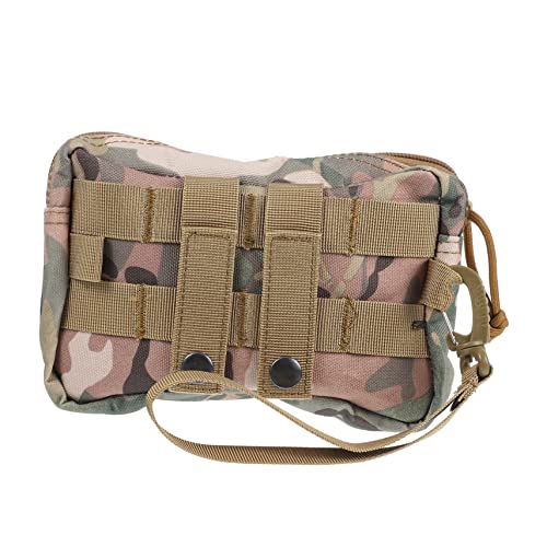 Gürteltasche Aufbewahrungstasche Klettertasche Sportliche Geldbörse Beutel Bauchtasche Mini-Tasche Mit Reißverschluss Hüfttasche Für Unterwegs Riementasche Camouflage Segeltuch KITANDOVE von KITANDOVE