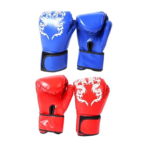 KITANDOVE 1 Paar Boxhandschuhe Wrestling-Handschuhe PU-Handschuhe Atmungsaktiv Handschuhe aus Polyurethan Schlagfeste Handschuhe Sportliche Handschuhe für Jugendliche Kampfhandschuhe von KITANDOVE