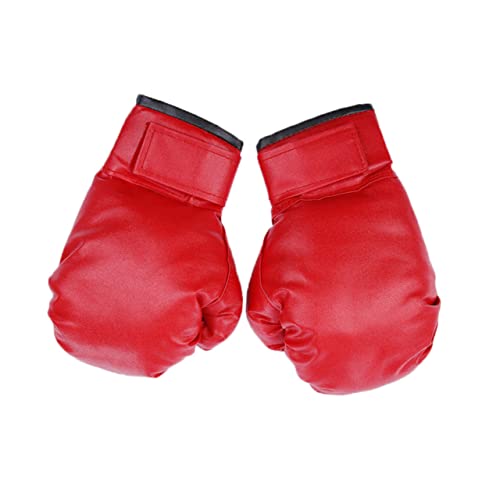 KITANDOVE 1 Paar Boxhandschuhe verschleißfeste Sparringshandschuhe Box-Versorgung Fitness Handschuhe sportgeräte kampfar Handschuhe für Kinder Boxzubehör tragbare Thai-Handschuhe Schwamm rot von KITANDOVE