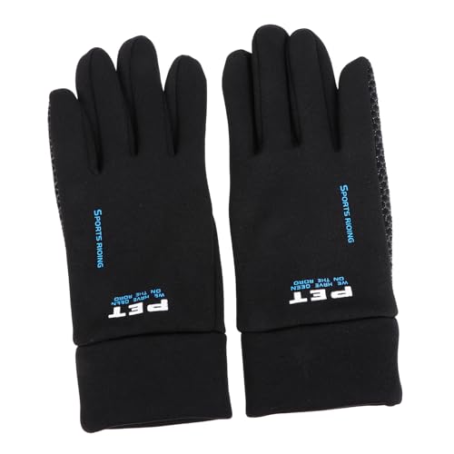 KITANDOVE 1 Paar Outdoor-Fahrrad Handschuhe Fahrradhandschuhe für den Winter Touchscreen-Handschuhe Gewichtheber Handschuhe Gewichtheben Handschuhe winterliche Outdoor-Handschuhe Stoff Blue von KITANDOVE