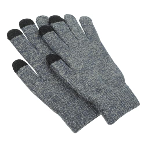 KITANDOVE 1 Paar Strickhandschuhe für Herbst und Winter Reithandschuhe Touchscreen-Handschuhe Outdoor-Handschuhe thermohandschuhe Laufhandschuhe Turnhandschuhe Handschuhe Männer Stricken von KITANDOVE